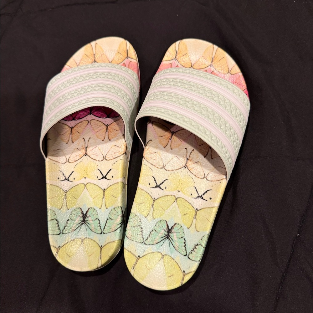 adidas Multicolor Butterfly Slide Sandals